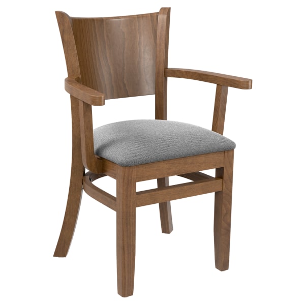 Tiffany Wood Restaurant Chair With Arms Interior
