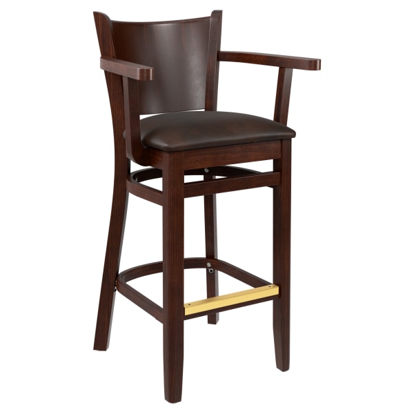 The Tiffany Wood Arm Bar Stool  Interior