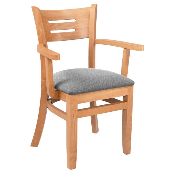Premium US Made Henry Wood Chair with Arms Interior