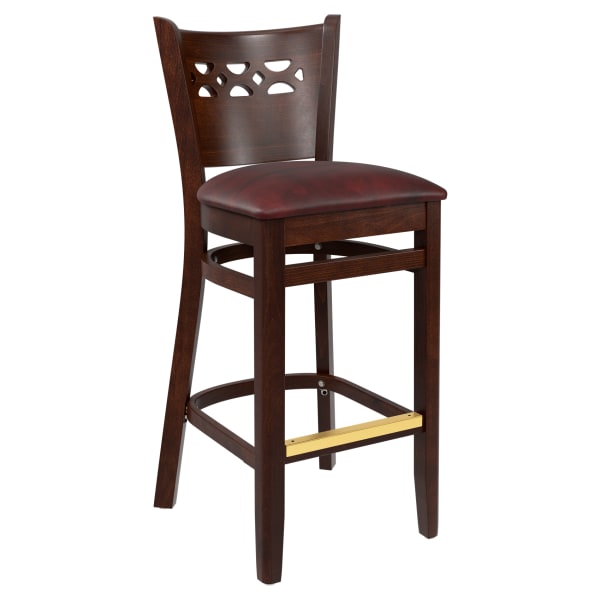 Premium US Made Leonardo Wood Bar Stool Interior