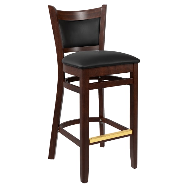 Premium Padded Back Wood Bar Stool Interior