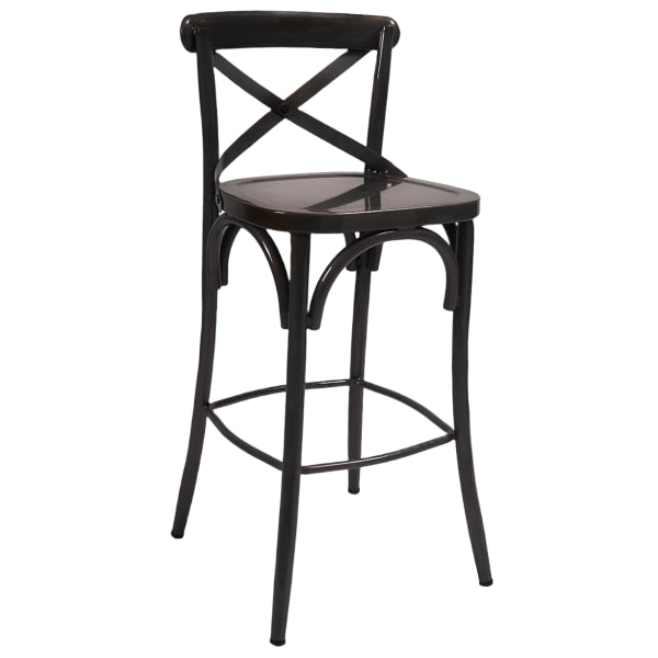 Classic X Back Metal Bar Stool Interior