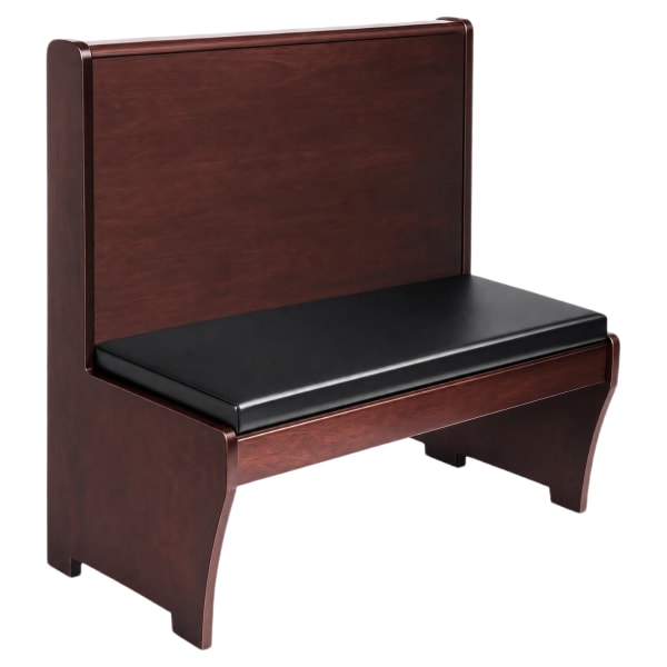 Wood Bench with Padded Seat Interior