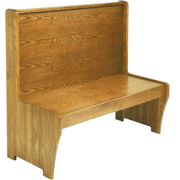 Wood Bench with Wood Seat Interior