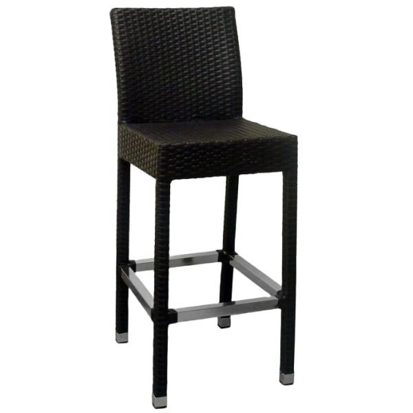 Felix Woven Rattan Patio Bar Stool Interior