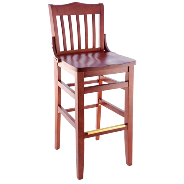 Premium US Made School House Wood Bar Stool Interior