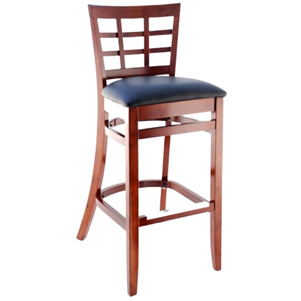 Premium US Made Window Back Bar Stool Interior