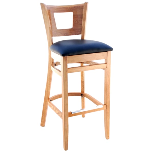 Premium US Made Duna Wood Restaurant Bar Stool Interior