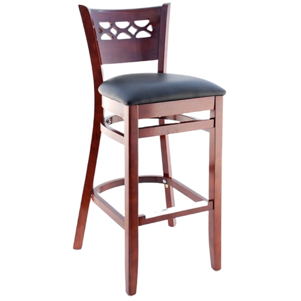 Premium US Made Leonardo Wood Bar Stool Interior