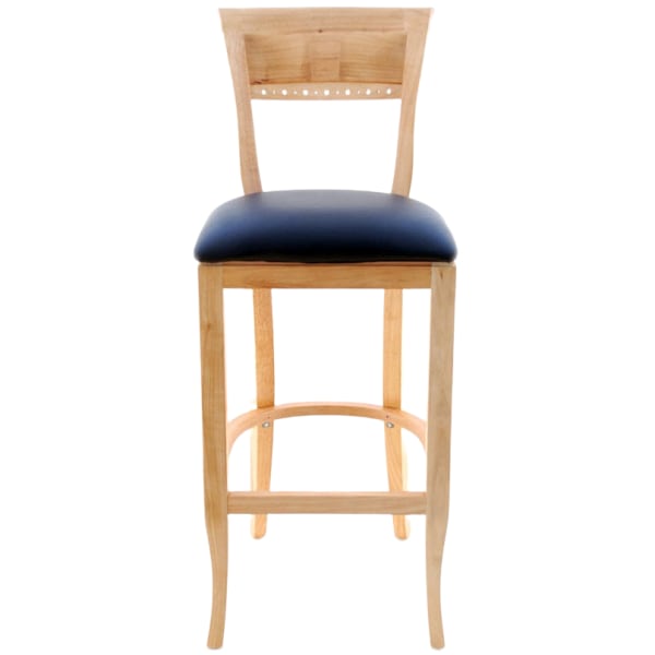 Premium US Made Biedermeier Wood Bar Stool Interior