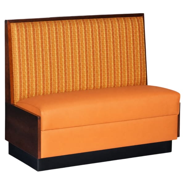 Wood Standard Booth with Padded Back Interior