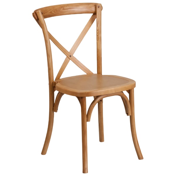 Stackable X Back Wood Chair Interior