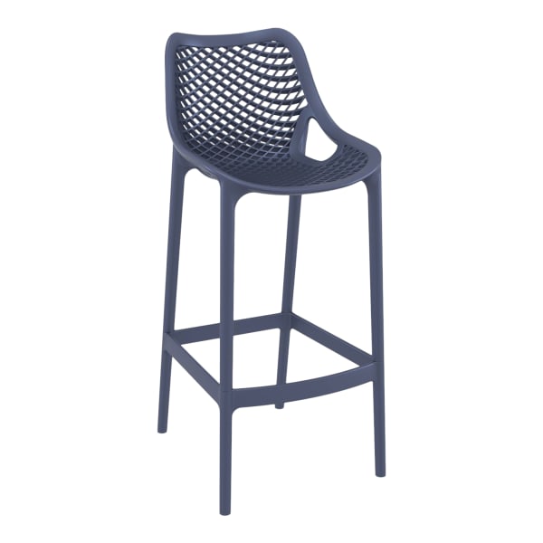 Dante Commercial Resin Outdoor Bar Stool Interior