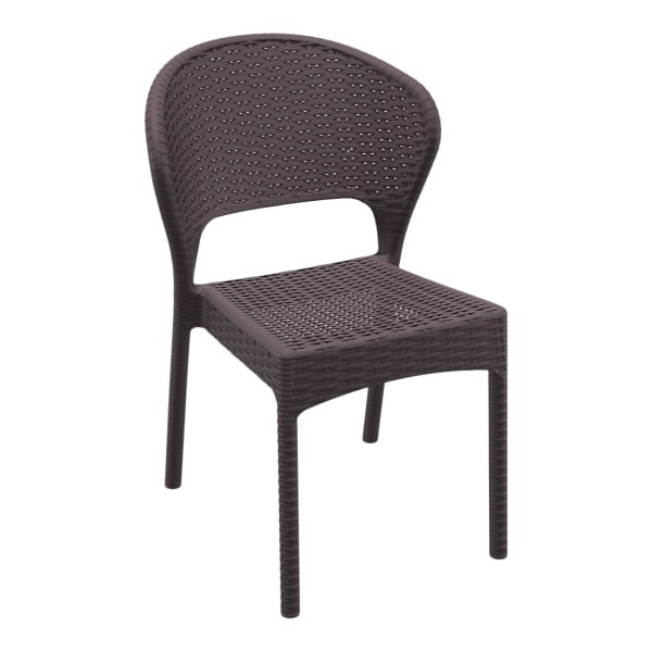 Terrace Wicker Look Resin Patio Chair Interior