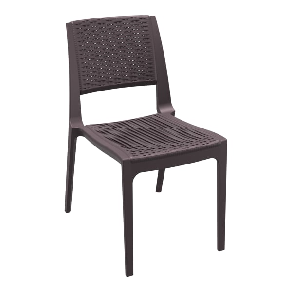 Selina Wicker Look Resin Patio Chair Interior