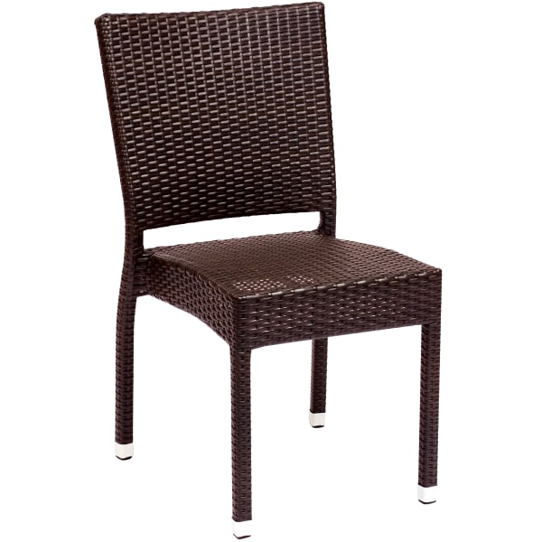 Felix Woven Chocolate Rattan Patio Chair Interior
