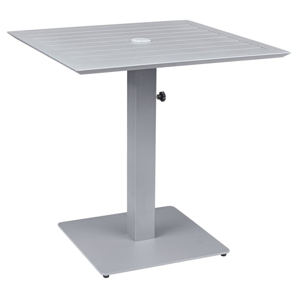 Ella Table Set in Titanium Gray with Umbrella Base Interior