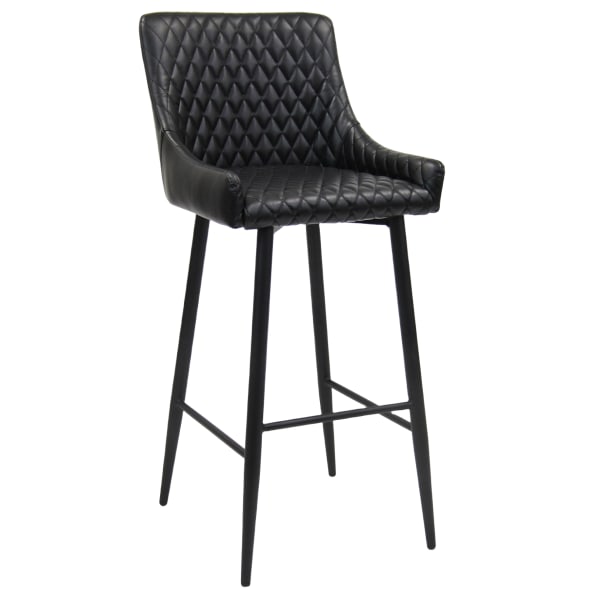 Maal Diamond Stitch Upholstered Bar Stool Interior