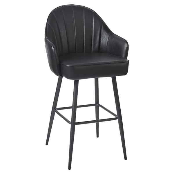 Sylvia Bucket Seat Metal Bar Stool Interior