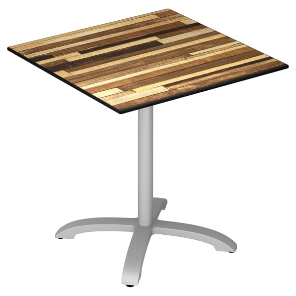 Heavy Duty Outdoor Resin Table With Phenolic Edge and Aluminum Base Interior