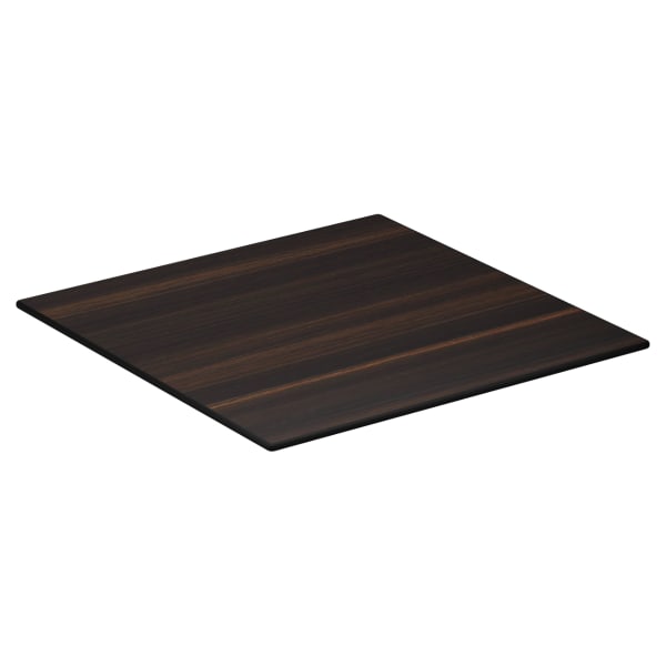 Dark Walnut Outdoor Resin Table Top with Phenolic Edge Interior