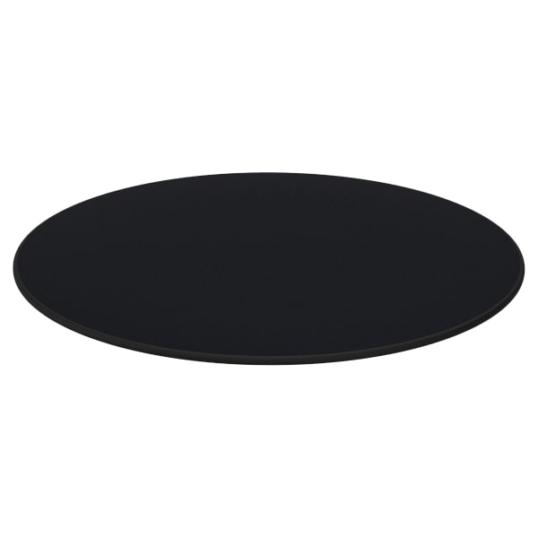 Black Outdoor Resin Table Top with Phenolic Edge Interior