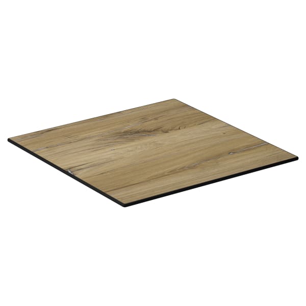 Heritage Oakwood Outdoor Resin Table Top with Phenolic Edge Interior
