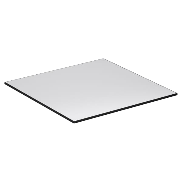 White Outdoor Resin Table Top with Phenolic Edge Interior