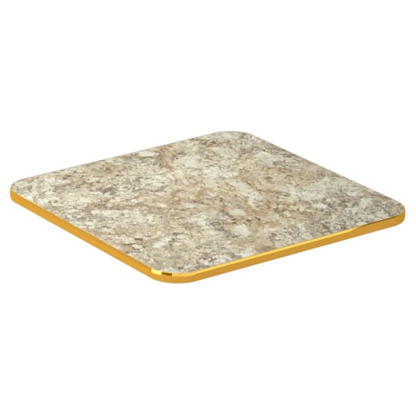 Custom Laminate Table Top with PVC Metallic Edge Interior