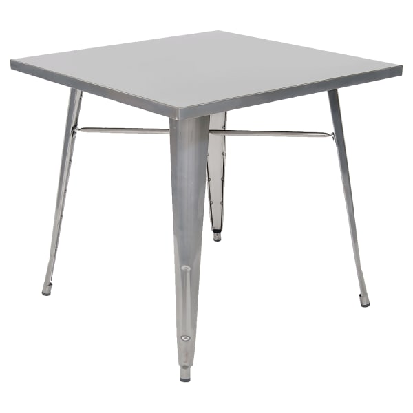 Metal Table in Clear Finish - Table Height Interior