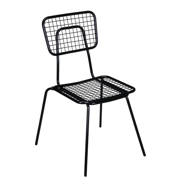 Black Ollie Outdoor Chair Interior