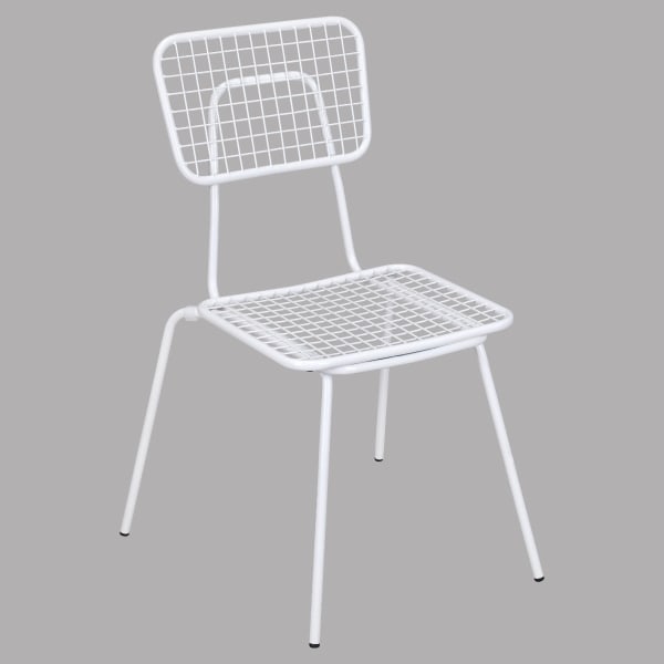 White Ollie Outdoor Chair Interior