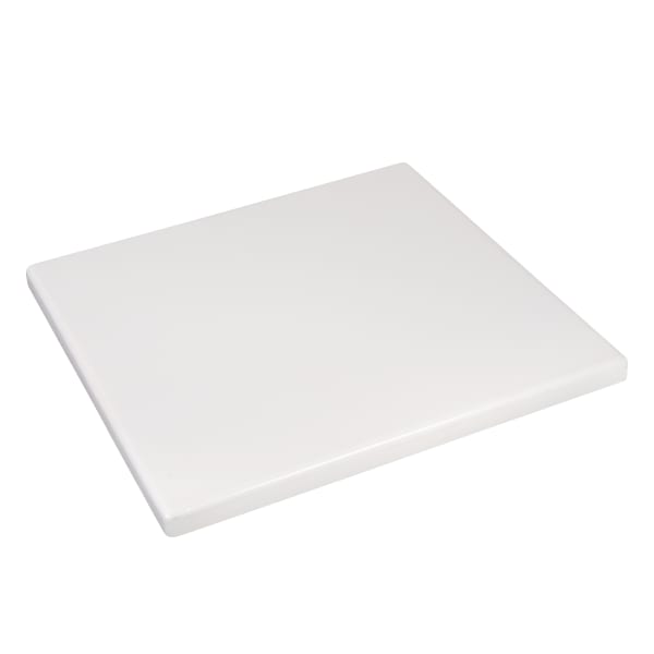 Outdoor Resin Table Top in White Finish Interior