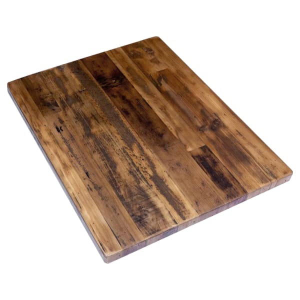 Industrial Series Reclaimed Wood Plank Table Top Interior