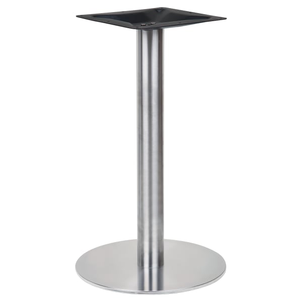 Round Stainless Steel Table Base - Standard Height Interior