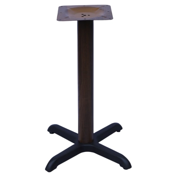 Premium Wood Grain X Prong Table Base - Standard Height Interior