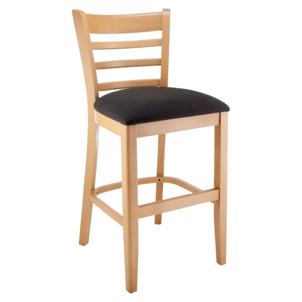 Premium US Made Ladder Back Wood Counter Stool Interior