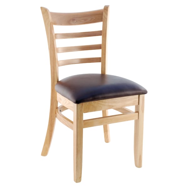 Premium US Made Ladder Back Wood Chair Interior