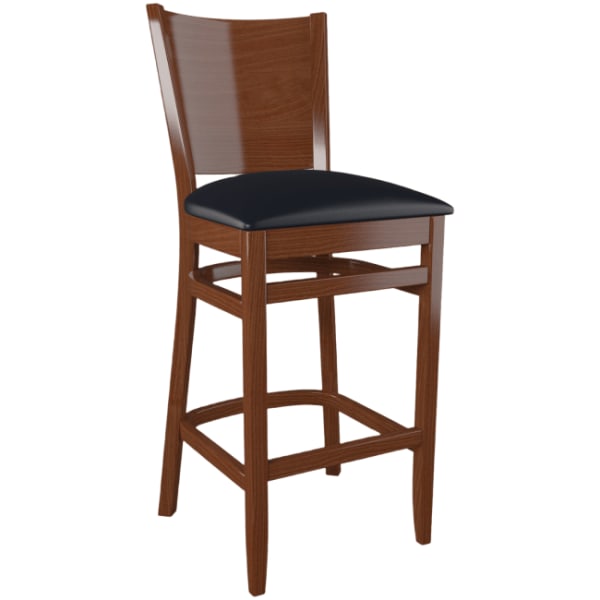 Premium US Made Tiffany Wood Bar Stool Interior