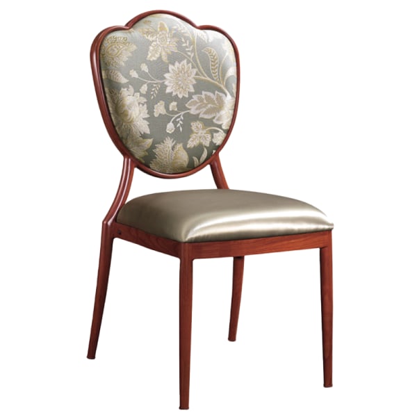 Tulip Upholstered Aluminum Dining Chair Interior